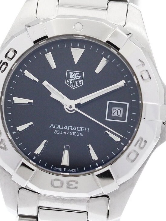 TAG HEUER Aqua racer WAY1410.BA0920 Date Black Dial Quartz Ladies Watch_941882 main image 7